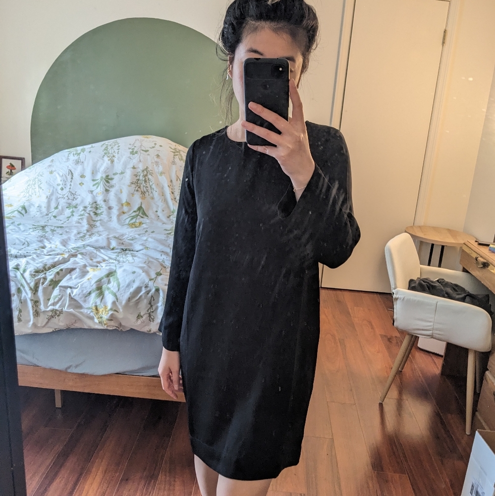 Oak + Fort black dress